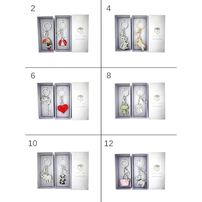 EXP. 12 LLAVEROS LUXE, 12 MODELOS SURTIDOS EXP. 12 LLAVEROS LUXE, 12 MODELOS SURTIDOS