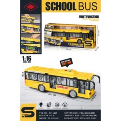 BUS SCHOOL MULTIFUNCION ESCALA 1:16 LUZ Y SONIDO