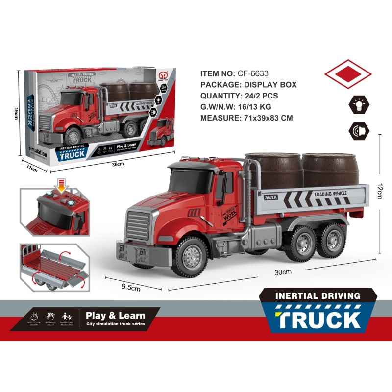 CAMION PORTATONELES CON LUZ Y SONIDO CAMION PORTATONELES CON LUZ Y SONIDO