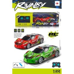 COCHE R/C CARRERA CON SONIDO ESCALA 1:22,2 COLORES