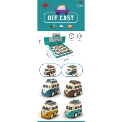 EXP.12 MINI FURGOS TRANSPORTER FRICCION 6 MODELOS