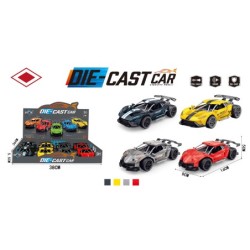 EXP.8 COCHES CARRERAS PULL BACK CON SONIDO,4 COL.