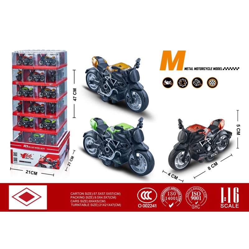 EXP.48 MOTOS PULL BACK ESCALA 1:16 EXP.48 MOTOS PULL BACK ESCALA 1:16