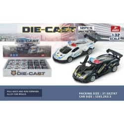 EXP.12 LAMBORS POLICIA PULL BACK ESC. 1:32 ,2 COL