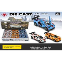 EXP.12 LAMBORS SPORT 69 ESC. 1:32 PULL BACK,3 COL.