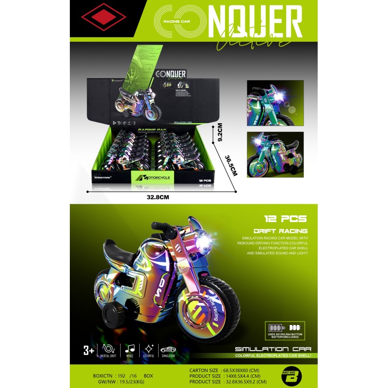 EXP.12 MOTOS FRICCION LUZ Y SONIDO EXP.12 MOTOS FRICCION LUZ Y SONIDO