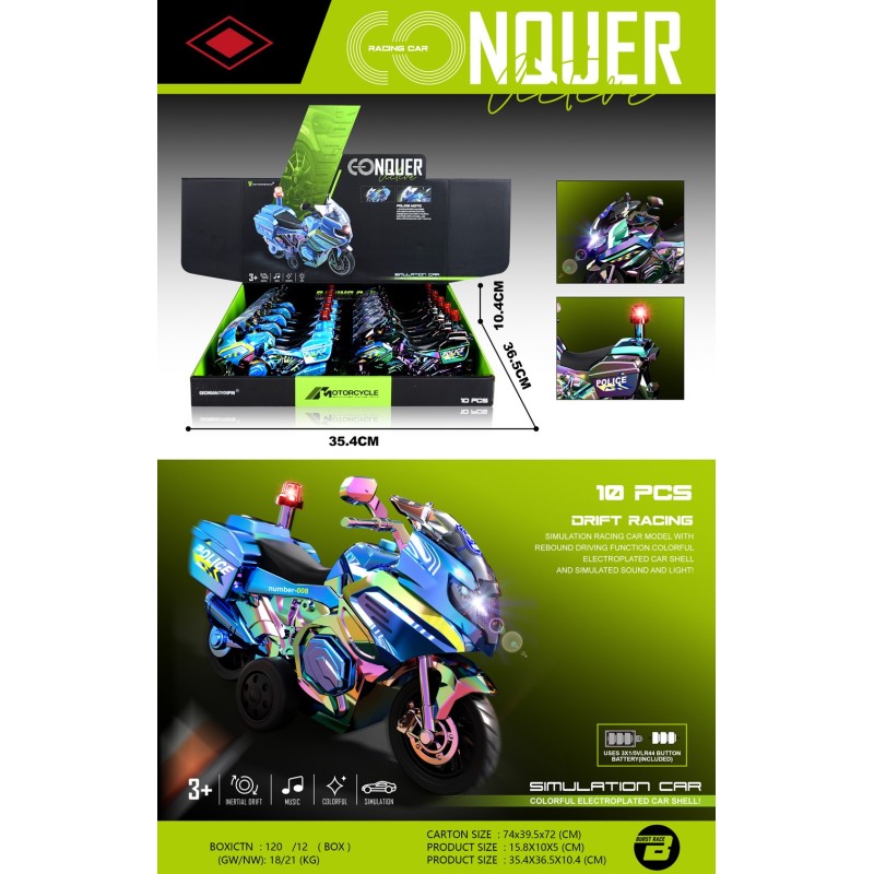 EXP.10 MOTOS FRICCION LUZ Y SONIDO EXP.10 MOTOS FRICCION LUZ Y SONIDO