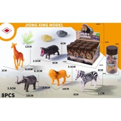 EXP.12 TUBOS CON ANIMALES DE LA SELVA SURTIDOS