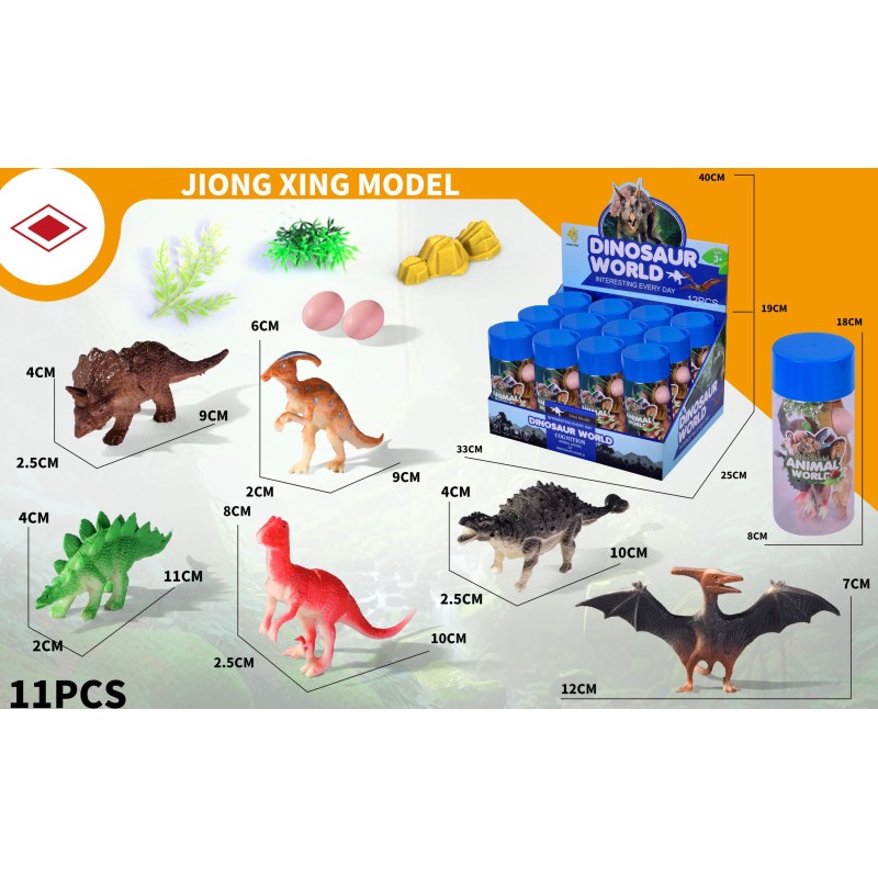 EXP.12 TUBOS CON DINOSAURIOS ,6 MODELOS EXP.12 TUBOS CON DINOSAURIOS ,6 MODELOS