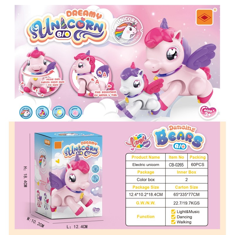 UNICORNIO ACROBATA CON LUZ Y SONIDO UNICORNIO ACROBATA CON LUZ Y SONIDO