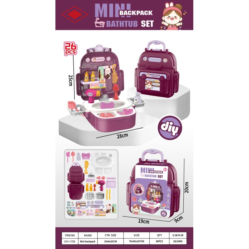 MALETITA CON ASA 26 PIEZAS PELUQUERIA MALETITA CON ASA 26 PIEZAS PELUQUERIA