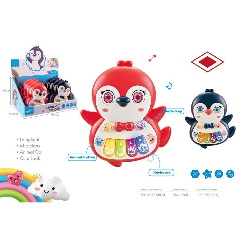 EXP.8 PINGUINO PIANO CON LUZ Y SONIDO EXP.8 PINGUINO PIANO CON LUZ Y SONIDO