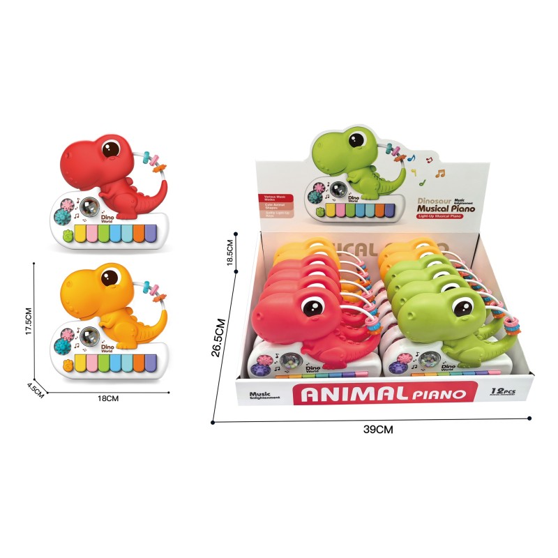 EXP.12 DINOS MUSICALES , 3 COLORES EXP.12 DINOS MUSICALES , 3 COLORES