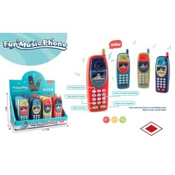 EXP.12 FUNNY MUSIC PHONE ,4 COLORES