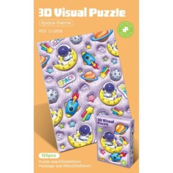 PUZZLE 3 D VISUAL ESPACE,DINOS,CATS PUZZLE 3 D VISUAL ESPACE,DINOS,CATS