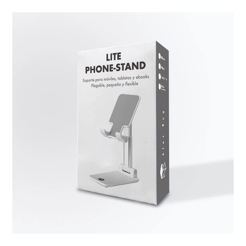 SOPORTE UNIVERSAL LITE PHONE STAND,4 COLORES 13,5 x 8,5 x 3,2 cm. SOPORTE UNIVERSAL LITE PHONE STAND,4 COLORES 13,5 x 8,5 x 3,2 cm.