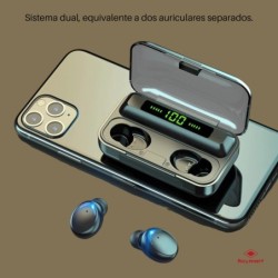 AURICULARES INPODS BLUETOOTH 5.0 NEGRO 10 x 11 x 4 cm. AURICULARES INPODS BLUETOOTH 5.0 NEGRO 10 x 11 x 4 cm.