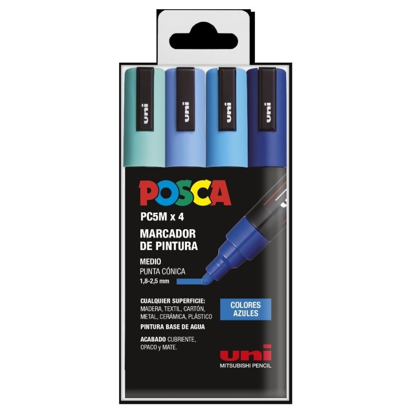 PC-5M/4C ESTUCHE COLORES AZULES PC-5M/4C ESTUCHE COLORES AZULES