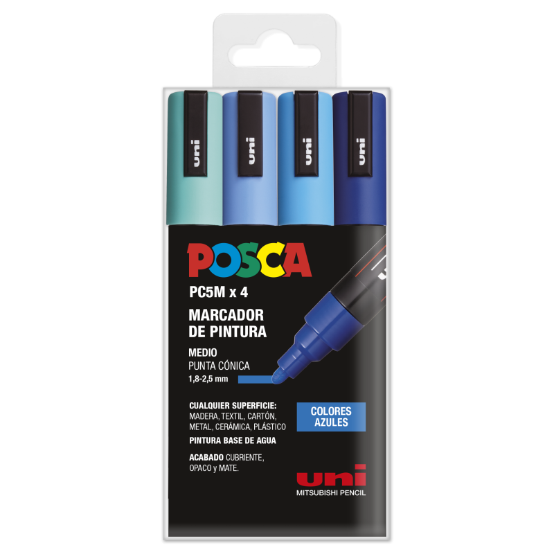 PC-5M/4C ESTUCHE COLORES AZULES PC-5M/4C ESTUCHE COLORES AZULES