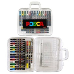 MALETA POSCA PVC 20P SURT