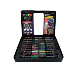MALETA POSCA METÁLICA 20P GROOVY COLOURS MALETA POSCA METÁLICA 20P GROOVY COLOURS