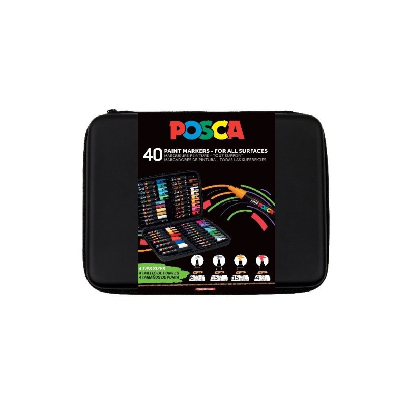 MALETÍN POSCA PREMIUM 40P MALETÍN POSCA PREMIUM 40P