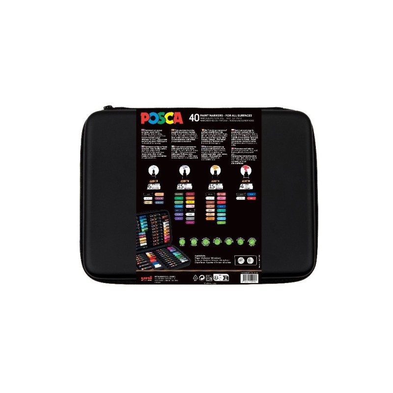 MALETÍN POSCA PREMIUM 40P MALETÍN POSCA PREMIUM 40P