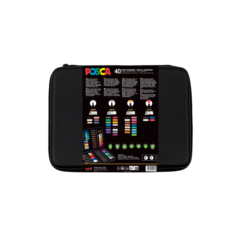 MALETÍN POSCA PREMIUM 40P MALETÍN POSCA PREMIUM 40P