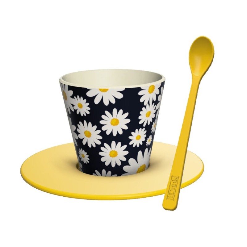 Set de Taza, Cuchara y Plato RPET DAISY Set de Taza, Cuchara y Plato RPET DAISY