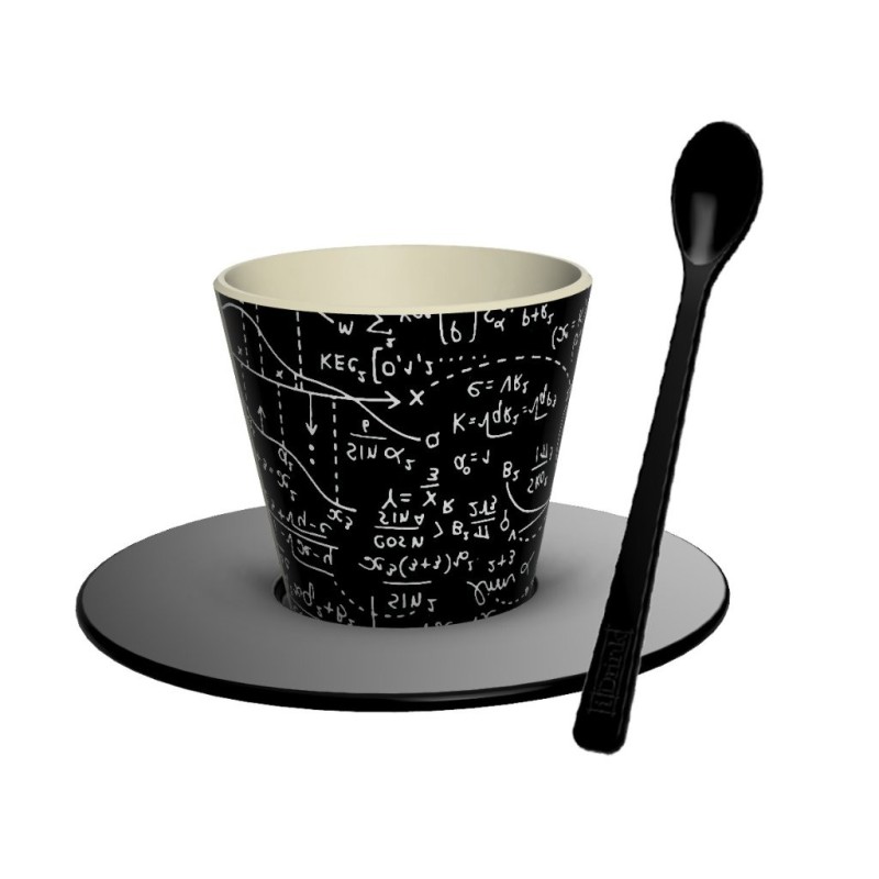 Set de Taza, Cuchara y Plato RPET MATH Set de Taza, Cuchara y Plato RPET MATH