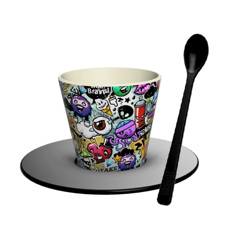 Set de Taza, Cuchara y Plato RPET URBAN Set de Taza, Cuchara y Plato RPET URBAN