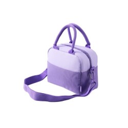 Bolsa de almuerzo violeta pastel