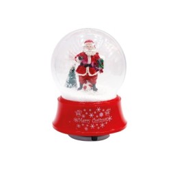 Bola de nieve en plastico 13cm