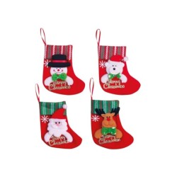 Media de navidad en fieltro set 4uds