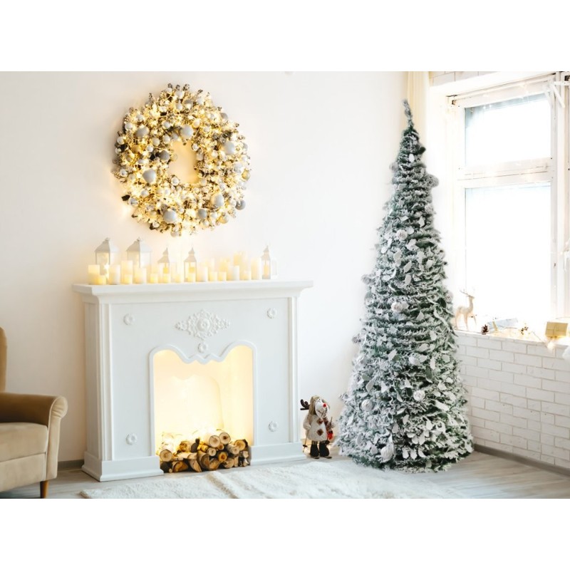 Árbol de Navidad plegable plata Árbol de Navidad plegable plata