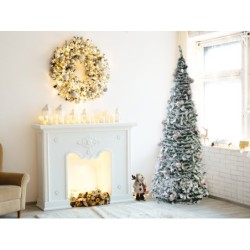 Árbol de Navidad plegable rosa