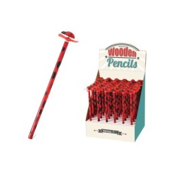 LAPICES EN MADERA 6 DISENOS DISPLAY 36PZS