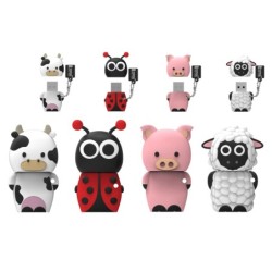 Pendrive 32 GB Animales de Granja - expositor 16 uds