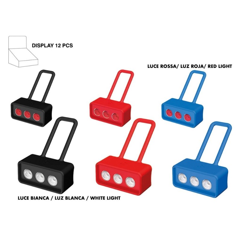 Set de luces para bicicleta - expositor 12 uds Set de luces para bicicleta - expositor 12 uds