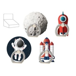 Soporte Smartphone Anillo Espacio - expositor 48 uds