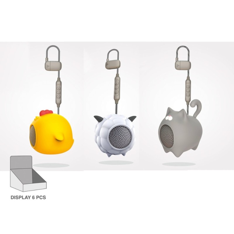 Altavoz Bluetooth Animales - expositor 6 uds Altavoz Bluetooth Animales - expositor 6 uds