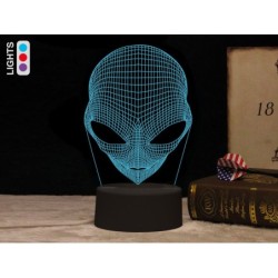 Lámpara Led 3D extraterrestre