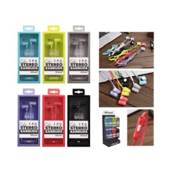 Auriculares colores mixtos - expositor 36 uds