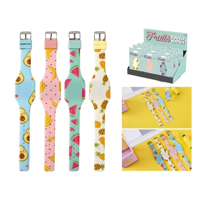 Reloj Táctil Frutas - expositor 24 uds Reloj Táctil Frutas - expositor 24 uds
