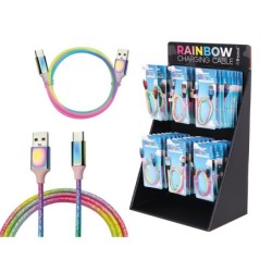 Cable Rainbow - expositor 48 uds