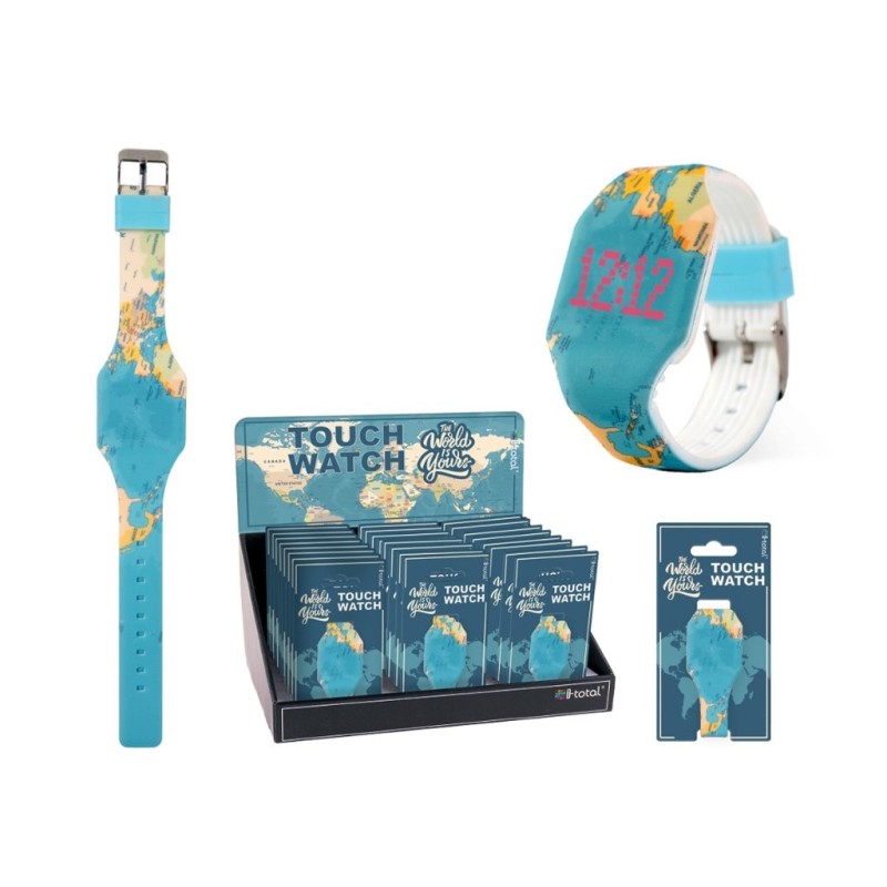 Reloj Táctil BLUE MAPS - expositor 24 uds Reloj Táctil BLUE MAPS - expositor 24 uds