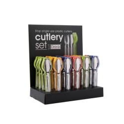 Cubiertos surtidos 24 uds con expositor