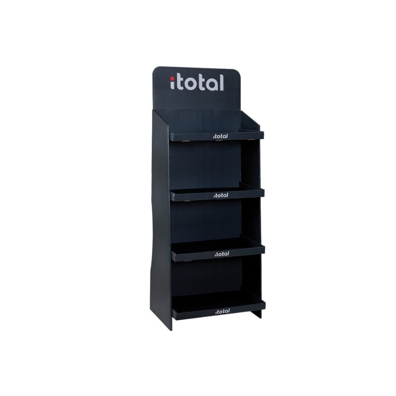 Expositor de cartón de suelo itotal Expositor de cartón de suelo itotal