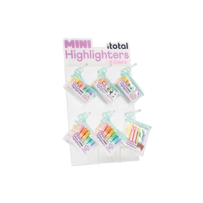 Expositor de sobremesa para mini resaltadores Expositor de sobremesa para mini resaltadores