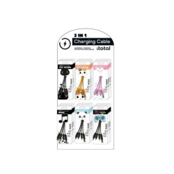 Expositor de sobremesa para cables 3 en 1